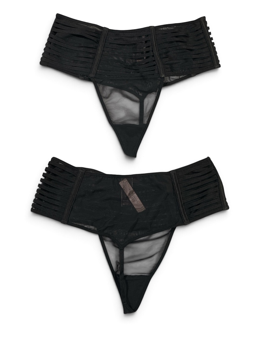 Victoria's Secret High-Waist Thong Panties W/ Strippy Boning Sides | XS | NIP